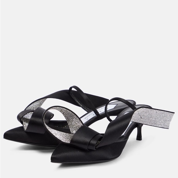 AREA x Sergio Rossi Marquise crystal-embellished sandals - Picture 11 of 12